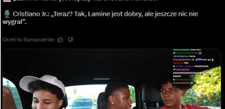 Tak Cristiano Ronaldo Jr PORÓWNUJE poziom swojego ojca do Yamala :D